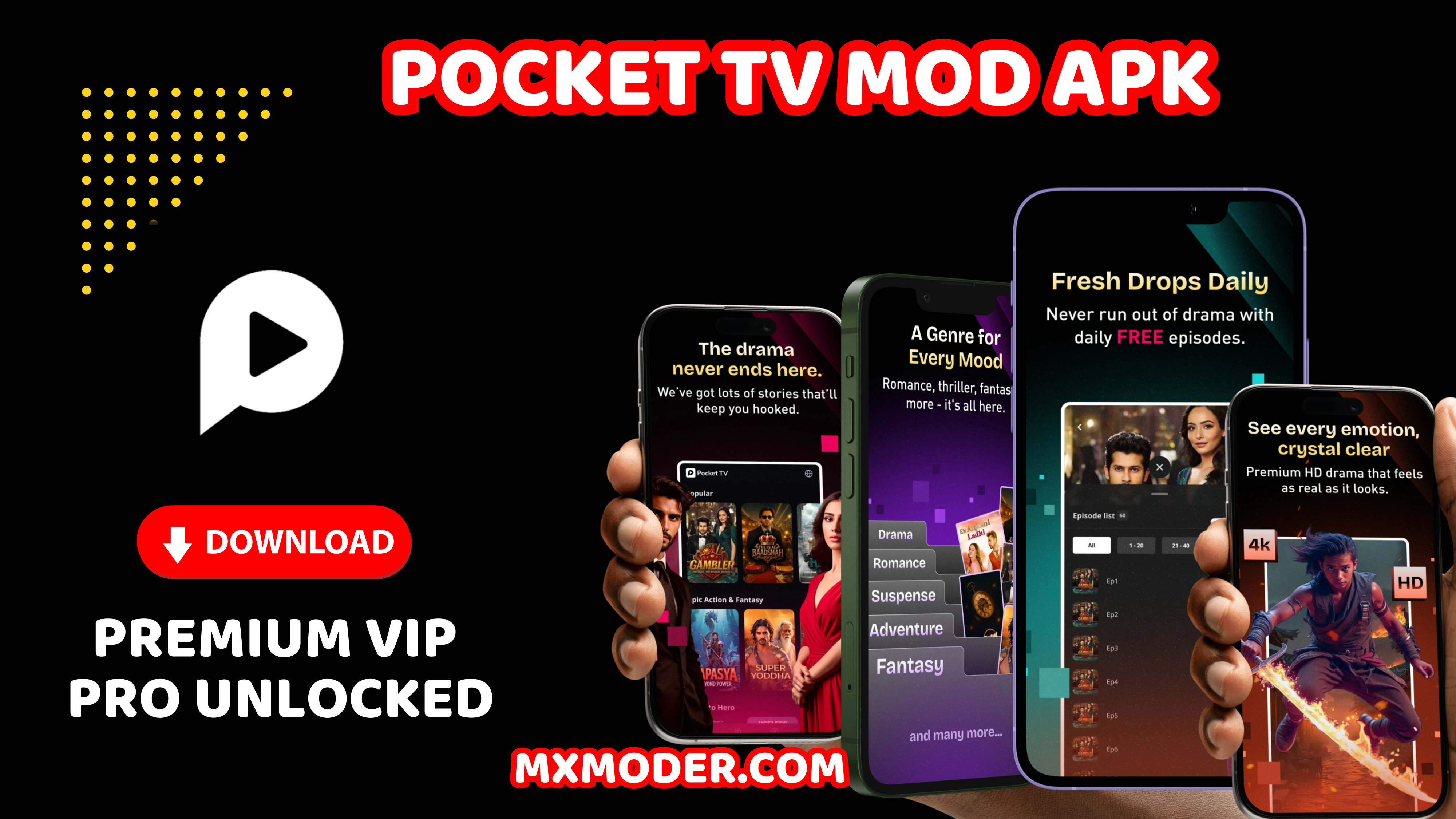 ๐บ Pocket TV Mod APK Download 2025 (Premium Unlocked, No Ads) ๐ฌ 1